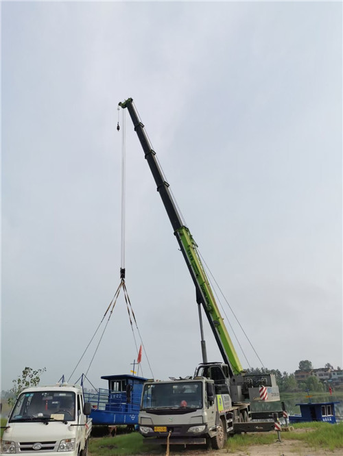 石峰区桥梁建设吊装案例